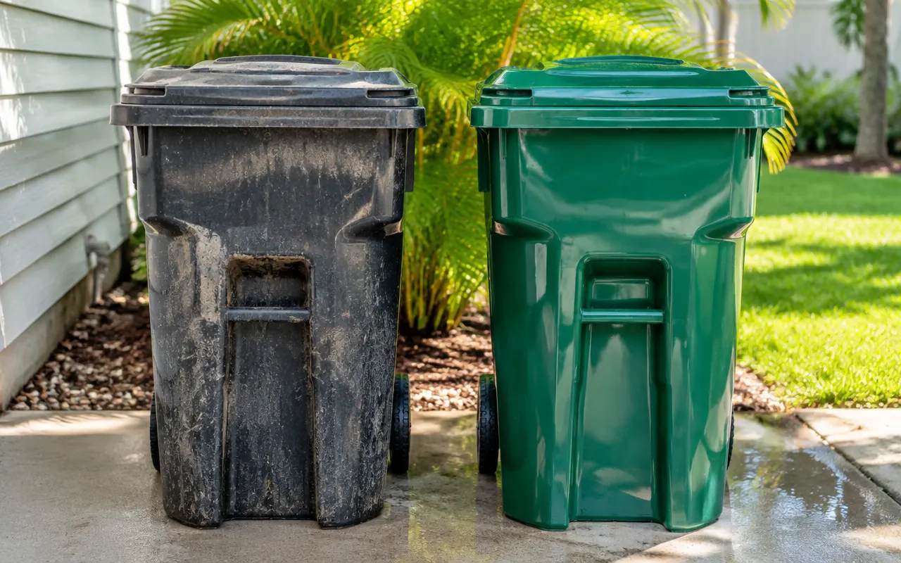Trash can sanitizing Stuart FL